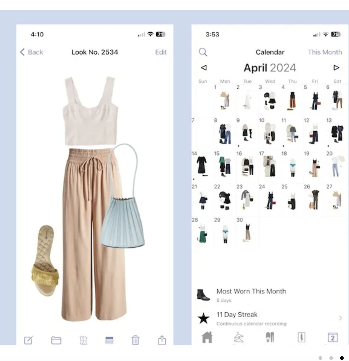 Stylebook closet organizer